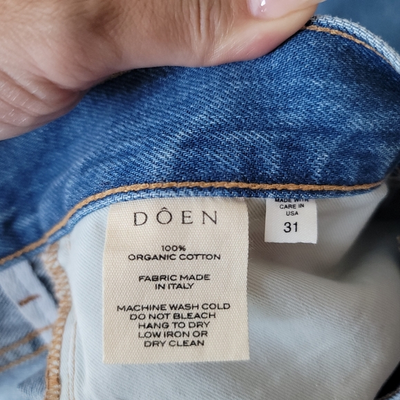 NWT Doen Laurent Wide Leg Ultra High Rise Jean, Size 31, Color Vilaine Wash - Picture 10 of 11